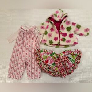 Janie and Jack, Jelly the Pug, CachCach bundle. Winter/Christmas set 6-12m.